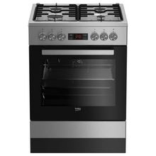 Product image of BEKO FSE 62320 DX 66 ლ უჟანგავი ფოლადი ნაცრისფერი კომბინირებული გაზქურა