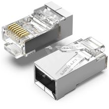Product image of VENTION IDCR0-10 Cat.6 FTP RJ45 Modular Plug Transparent 10 Pack