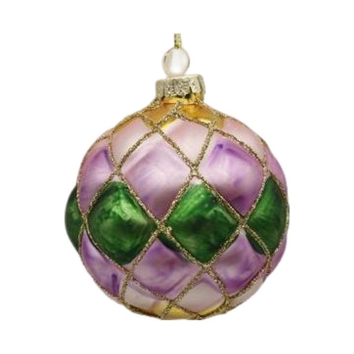 colorful-christmas-collection-glass-elegant-pink-green-diamond-pattern-ball-pendant-nadzvis-khis-satamasho