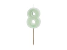 Product image of ციფრი სანთლები მწვანე ფერის 6სმ