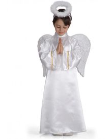 Product image of ანგელოზის კოსტუმი (ატლასის ტუნიკი და ფრთები) სხვადასხვა ასაკისთვის