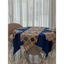 Product image of MSA Group 2.1მ მაგიდის გადასაფარებელი კოლხური ორნამენტი ლურჯზე