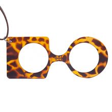 Product image of NECKLESS MUSA SQUARE Havana Brown +2.0 საკითხავი სათვალე