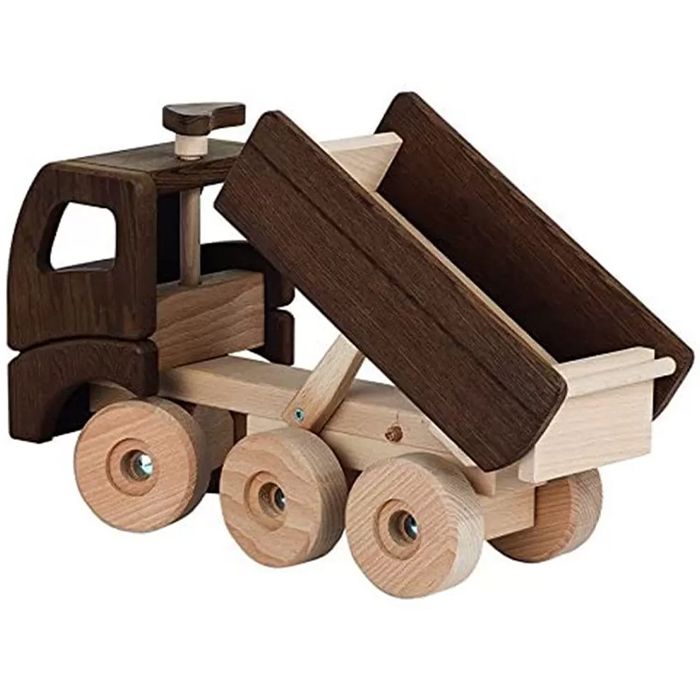 goki-the-machine-is-wooden-the-dump-truck-brown-55914-khis-satvirto-manqana-photo-2