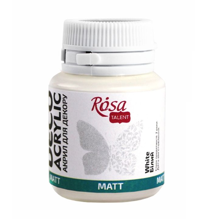 rosa-talent-white-mat-20ml-akrilis-saghebavi-dekoratsiistvis