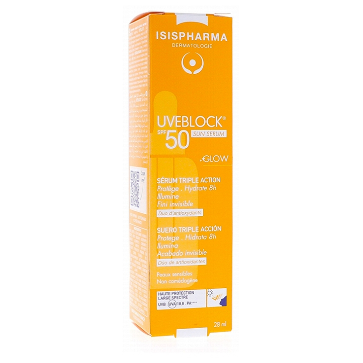 isis-pharma-uveblock-spf-50-sun-serum-mzisgan-damtsavi-sammagi-moqmedebis-shrati-glou-efeqtit-mgrdznobiare-kanistvis-28-ml
