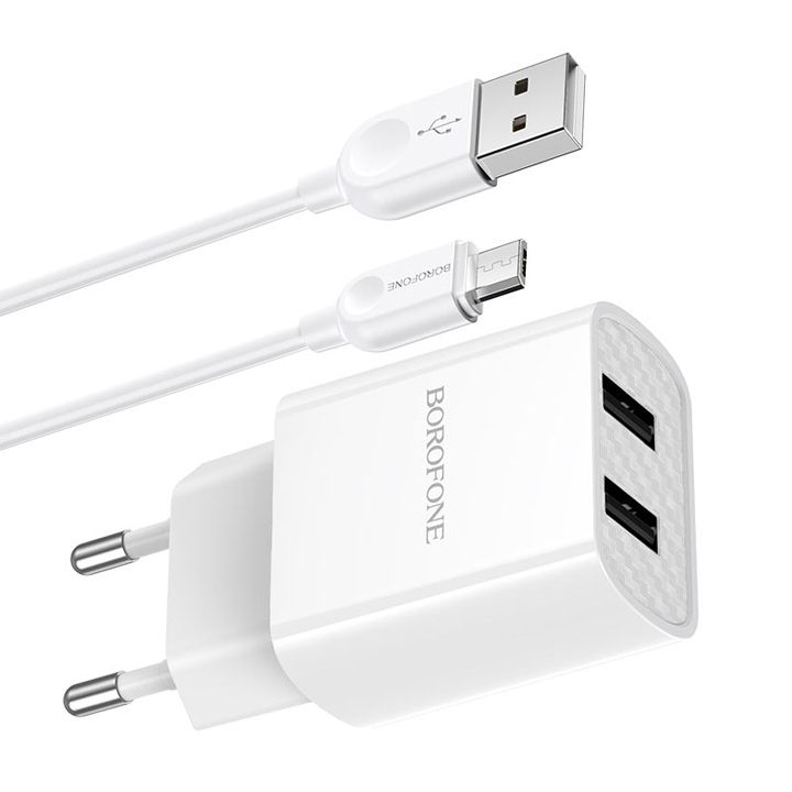 borofone-charger-ba53a-powerway-dual-port-charger-setmicroeuwhite