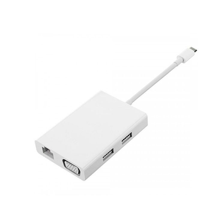 Xiaomi USB ჰაბი Mi USBC to VGA and Gigabit MultiAdapter