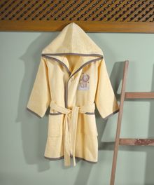 Product image of Manamo  Baby Zoo  ხალათი ბამბუკის ყვითელი ჩვილის 12/24 თვე