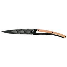 Product image of Baladeo Deejo Pocket knife. Black. Juniper wood. Art დასაკეცი დანა