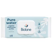 Product image of Biolane 99.9% წყლის ხელსახოცები N48 0+