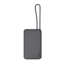 Product image of Power Bank/ Aukey PB-Y53 15W 10000mAh Spark Sling Lite Slim Power Bank with Buit-in USB-C Cable Gray
