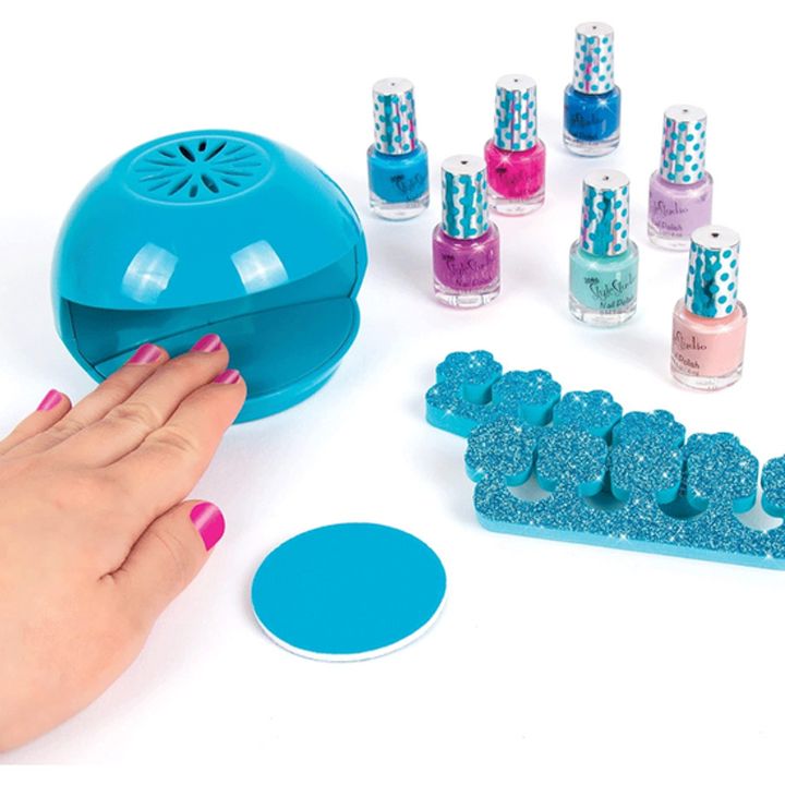 frchkhilis-laqis-nakrebi-make-it-real-43235mr-3c4g-nail-studio-set-blue-photo-3