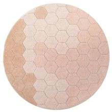 Product image of Lorena Canals Round Honeycomb Rose ხელნაკეთი საბავშვო ხალიჩა