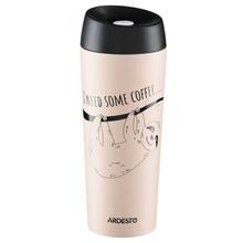 Product image of თერმოსი Ardesto Travel mug Coffee time Bradypus 0.45l