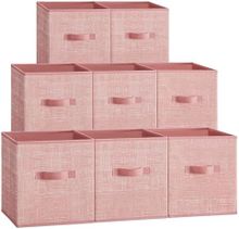 Product image of SONGMICS, შესანახი კუბები, 4 ცალი, ვარდისფერი, 26 x 26 x 28 სმ