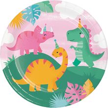Product image of ქაღალდის თეფში GIRL DINO PARTY 8ც 23სმ
