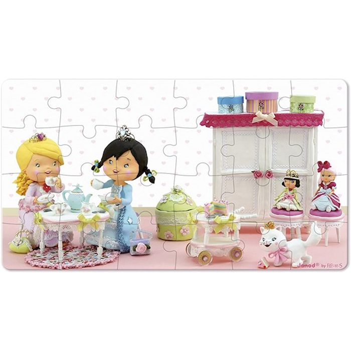 satamasho-fazli-janod-set-of-2-puzzles-rose-plays-princess-j02770-photo-2