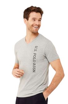 Product image of U.S. Polo Assn. 18466 კაცის მაისური V ყელით (რუხი)