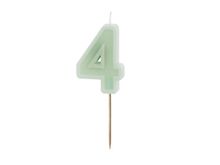 Product image of ციფრი სანთლები მწვანე ფერის 6სმ