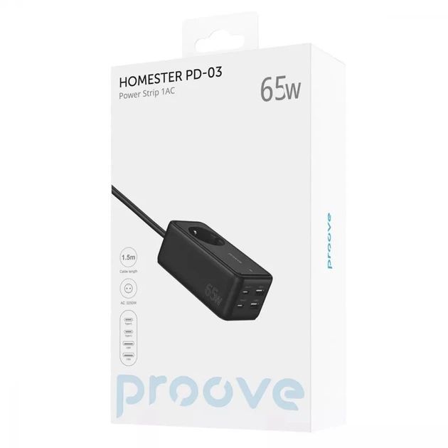 power-strip-proove-power-strip-homester-pd-03-1ac-65w-2-type-c-2usb-black-gamanatsilebeli-photo-3