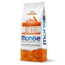 Product image of MONGE All Breeds Adult Duck with Rice and Potatoes 12kg ძაღლის საკვები იხვი ბრინჯით და კარტოფილით