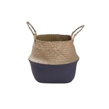 Product image of დაწნული კალათა ჩალის (შავი) საშუალო