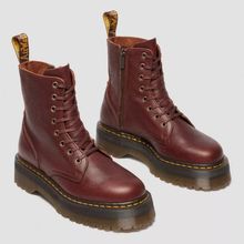 Product image of Dr.Martens Jadon Soft leather Platform Boots in Cashew