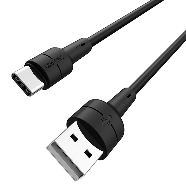 borofone-cable-bx30-silicone-charging-data-cable-for-type-cblack-photo-2