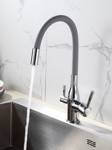 Product image of სამზარეულოს შემრევი სილიკონის ცხვირით, ფილტრით FRAP F4396 Chrome