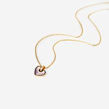 Product image of ტიტანის მოოქროვილი გულის ფორმის ყელსაბამი