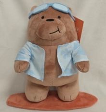Product image of MINISO WE BARE BEARS SEASIDE MUSIC FESTIVAL 11in. Plush Toy(Surfing Grizz) რბილი სათამაშო