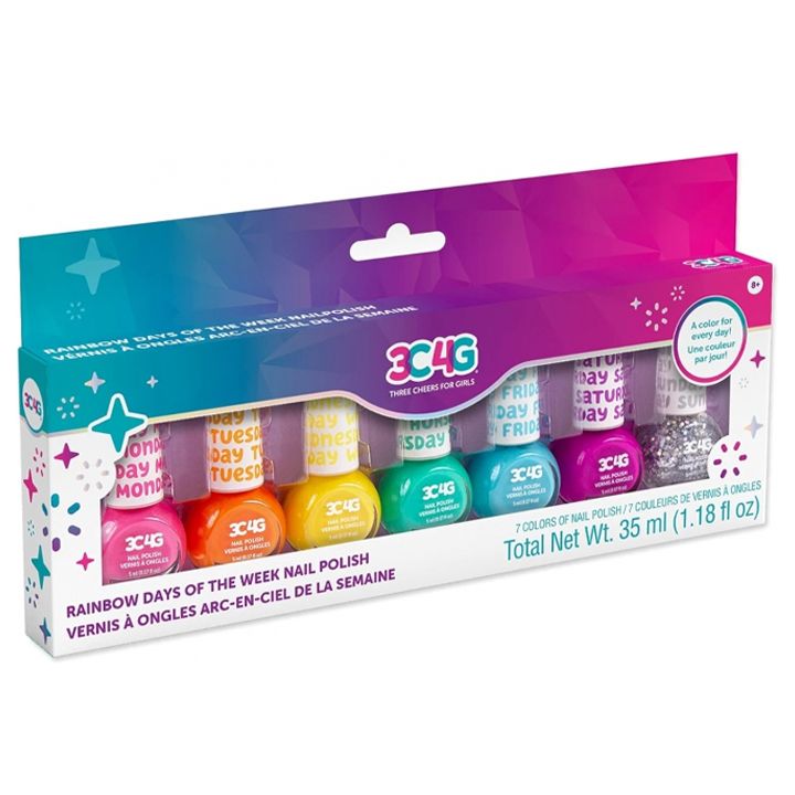 make-it-real-rainbow-days-of-the-week-nail-polish-sabavshvo-frchkhilis-laqis-nakrebi