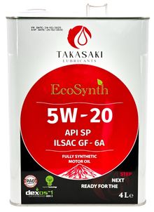Product image of TAKASAKI 5W-20 ძრავის ზეთი 4 ლ