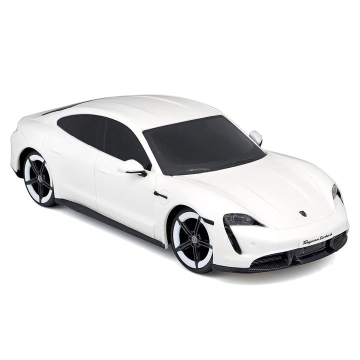 maisto-porsche-taycan-turbo-s-white-distantsiuri-martvis-manqana