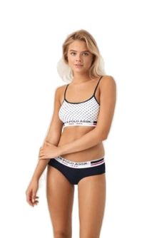 Product image of U.S. Polo Assn. 66252 ქალის საცვლები ორეული (თეთრი, ლურჯი)
