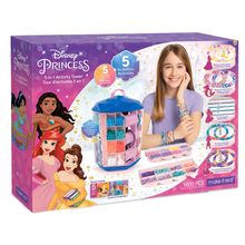 Product image of Make It Real Disney Princess 5-in-1 Activity Tower სამაჯურის ასწყობი ნაკრები