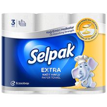 Product image of Selpak სამზარეულოს ცხიმშემწოვი პირსახოცი 3ც