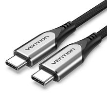 Product image of VENTION TAAHF Cotton Braided USB-C to USB-C 3.1  მობილურის კაბელი 1მ
