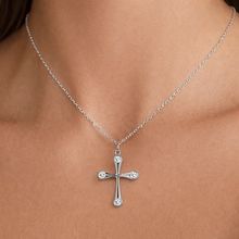 Product image of Her Store იტალიური კოლექციის ტიტანის მოოქროვილი ჯვრის ყელსაბამი