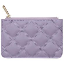 Product image of MINISO Womens Diamond Pattern Quilted Top Zip Coin Purse ხურდის საფულე
