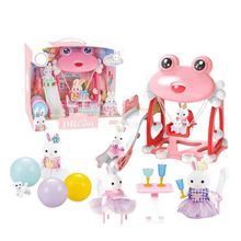 Product image of GOLDEN CHILD Tapura Candy Rabbit Frog Playground Rabbit Doll Set Playhouse  თოჯინების სახლის სათამაშო ნაკრები