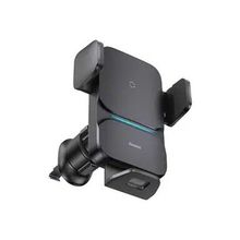 Product image of OS-Baseus Wisdom Pro Auto Coil Alignment Car Mount Wireless Charger Air Outlet Version Cosmic Black მანქანის უსადენო დამტენი