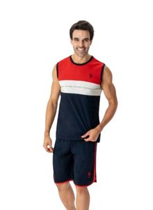 Product image of U.S. Polo Assn. 18776 ორეული შორტით (წითელი)