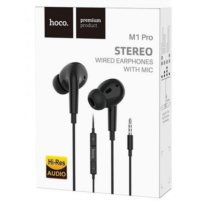 Hoco M1 Pro Original series earphones 3.5mm black ყურსასმენი - Extra.ge ...