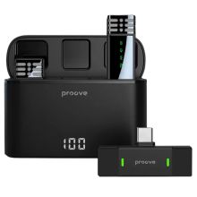 Product image of Proove Wireless Microphone Proove Record Type-C black მიკროფონი