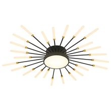 Product image of BELLA MITA C9107-25+1 66W 4000K შავი ოქროსფერი LED ჭაღი პულტით