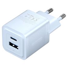 Product image of VENTION FEQL0-EU 2-Port USB (C + A) GaN Charger (30W/30W) EU-Plug Blue
