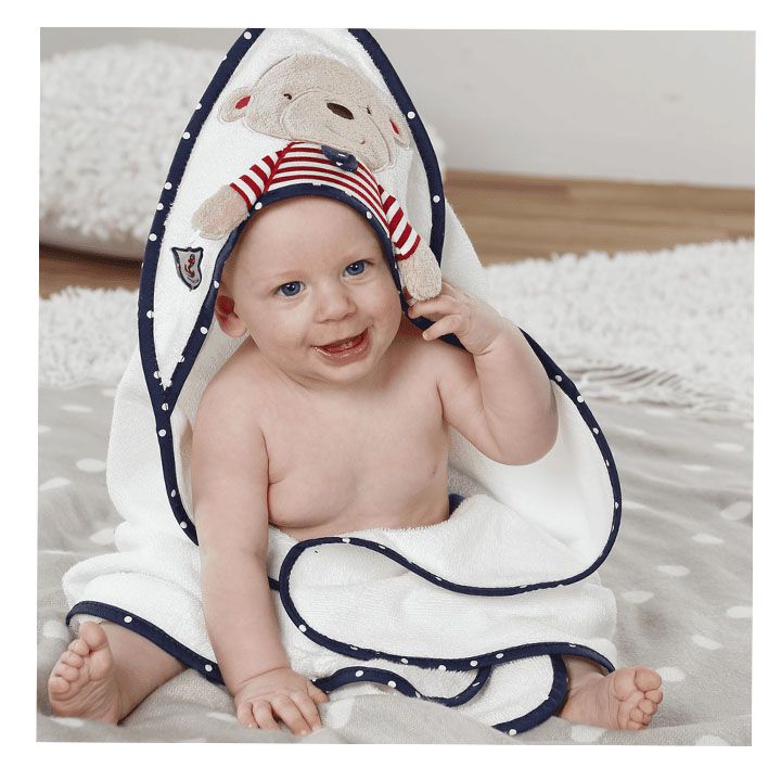 Fehn Baby Hooded bath towel teddy ბავშვის პირსახოცი Extra.ge 734062