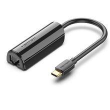 Product image of VENTION CFBBB USB-C to Gigabit Ethernet Adapter 0.15M Black